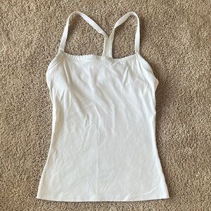 Aritzia White Fitted Camisole Top
